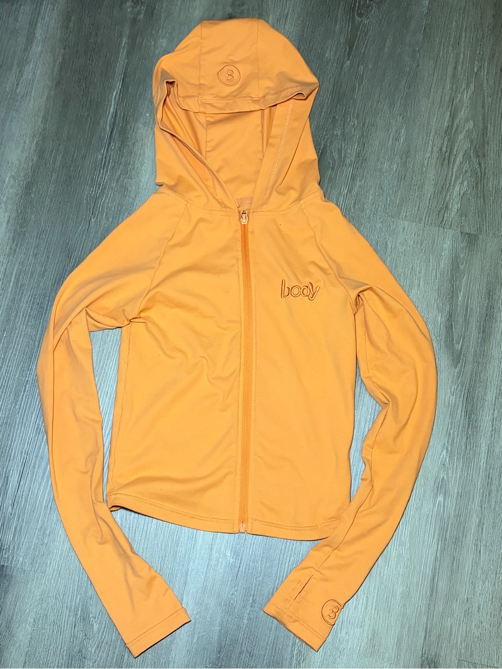 Body By Raven Tracy Orange Sherbert Zip-up Jacket